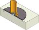 Gravierstichel Pro D, NW-Nr.: 4118440095 D.8mm VHM Gesamt-L.75mm, WERNER WILKE