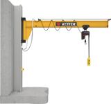 Wandschwenkkran ASSISTENT E-Zug u.Rollfahrwerk Trgf.125kg Auslad.3000mm 180Grad