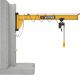 Wandschwenkkran ASSISTENT E-Zug u.Rollfahrwerk Trgf.125kg Auslad.4000mm 180Grad