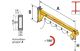 Wand-Schwenkkran 125 kg, NW-Nr.: 9112440220 3000 mm m. E-Zug