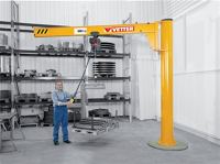 Säulenschwenkkran AS 270 m.Elektrokettenzug u.Handfahrwerk Trgf.125 Auslad.5000