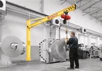 Säulenschwenkkran PS 270 m.Elektrokettenzug u.Handfahrwerk Trgf.250 Auslad.5000