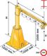 Schwenkkran Ber.360° Trgf.125kg A.A 3000mm o.Elektrokettenzug,o.Füllgewicht