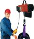 Elektrokettenzug Trgf. 2000kg Hub/Feinhub/min 4/1m m. Handfahrwerk FEM Gr.1Bm