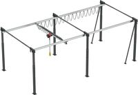 Zweischienenportalkran ErgoLine® Aluminium/Stahl Trgf.125kg Bau-H.2900-4260mm