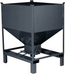 Schüttgutbehälter m.Staplertaschen 1000l Trgf.1000kg patinagrün