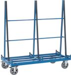 Glas/-Plattenwagen zweis.Ladefl.-L2000xB800mm STA brillantblau Trgf.1200 kg