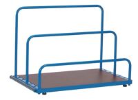 Plattenständer L1200xB800mm o.Bügel 6Fächer Fach-B.90mm pulverbesch.brillantblau