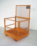 Arbeitsbühne B1210xT1275xH1995mm gelborange lack.Trgf.300kg faltbar BAUER