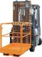 Sicherheitskorb B1295xT800xH1985mm zul.Ges.-Gew.300kg gelborange f.Gabelstapler