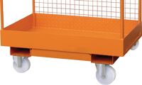 Rollensatz 2 Lenk- u.2 Bockrollen PA Trgf.350kg f.Sicherheitskorb BAUER