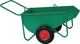Vierkufen-Kipper 250l VG Bereifung L1155xB625xH460mm patinagrün