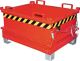 Klappbodenbehälter 0,24 m³ L800xB1000xH625mm lack.feuerrot