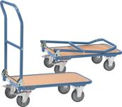 Plattformwagen, NW-Nr.: 9110444014 Ladeflächen L720xB450mm, STA taubenblau Trgf.250kg PROMAT  