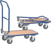 Plattformwagen Ladeflächen L900xB600mm STA brillantblau Trgf.250kg FETRA