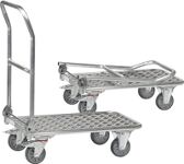 Plattformwagen Ladeflächen L900xB600mm Alu.Trgf.200kg FETRA