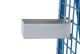 Materialkasten L250xB150xH80mm STA lichtgrau Trgf.25kg f.Werkstückwagen FETRA