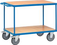 Tischwagen 2 Ladeflächen L1200xB800mm mit TPE-Bereifung Tragfähigkeit 500kg