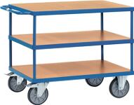 Tischwagen 3 Ladeflächen L1000xB600mm brillantblau Trgf.600kg FETRA