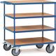 Tischwagen 4 Ladeflächen L1000xB600mm brillantblau Trgf.600kg FETRA