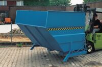 Kippbehälter L2310xB2280xH1740mm lichtblau Inh.5,0m³ f.großvolumige Materialien