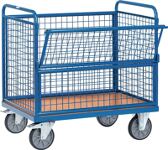 Spänebehälter 0,30 m³, NW-Nr.: 9121444140 L1275xB820xH820mm, lichtblau lack.Trgf.1000kg BAUER  