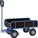 Handwagen m.4 Sperrholzwänden Ladefl.L945xB545mm Luft Bereifung Trgf.400kg FETRA
