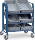 Kippbehälter L1720xB1070xH1095mm mausgrau Inh.1,2 m³ BAUER