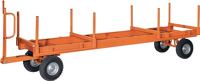 Langmaterialanhänger L4000xB1050 mm Trgf.2000 kg 1-Achs-Drehschemel-Lenkung Luft