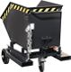 Späne-Kastenwagen 0,25 m³ L1110xB820xH990mm schwarzgrau BAUER