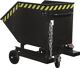 Späne-Kastenwagen 400l L1320xB900xH1090mm schwarzgrau m.Lochblecheins.BAUER