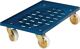 Kistenroller Trgf.250kg, NW-Nr.: 9000444232 Polymer-Bereifung, L605xB405mm ABS-Ku.blau ABS-Kunststoff blau