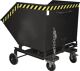 Kastenwagen L1420xB1340xH1290mm schwarzgrau,RAL7021 Inh.1,0 m³ BAUER