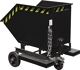 Kastenwagen L1110xB820xH990mm schwarzgrau,RAL7021 Inh.0,25 m³ BAUER