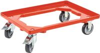 Kistenroller Trgf.250kg, NW-Nr.: 9000444241 Gummi-Bereifung, L600xB400mm Ku.rot ALLIT   
