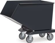 Muldenkipper Inh.450l L1374xB730xH1072mm grau o.Ablasshahn FETRA