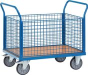 Vierwandwagen Drahtgitterwände Ladefl.-L1200xB800mm Wand-Höhe 500mm Trgf.600kg