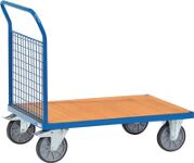 Stirnwandwagen Ladefl.-L1200xB800mm 1 Stirnwand Drahtgitter 500mm FETRA