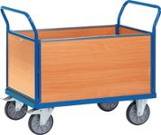 Vierwandwagen Holkzwerkstoffwände Ladefl.-L1200xB800mm Wandhöhe 500mm Trgf.600kg