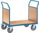 Plattformwagen Ladefläche L1000xB700mm 2 Stirnwände mit TPE-Bereifung Trgf.500kg