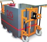 Hubtransportroller Trgf./PA 2800kg Polyamid-Bereifung orange GKS