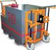 Hubtransportroller Trgf./PA 2800kg Polyamid-Bereifung orange GKS