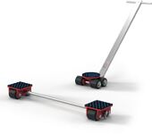 Transportfahrwerk-Set verstellb.u.lenkbar Trgf.6 t 4 Lastrollen