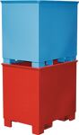 Transportbehälter 0,3 m³ L620xB840xH800mm lack.gelborange o.Zentrierwände