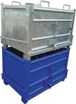 Plattformwagen Ladeflächen L1200xB800mm STA brillantblau Trgf.1200kg FETRA
