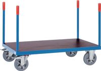 Rungenwagen Ladeflächen-L1600xB800mm STA brillantblau 4 Rungen Trgf.1200kg FETRA