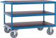 Tischwagen 3 Ladeflächen L1200xB800mm brillantblau Trgf.1200kg