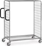 Kommissionierwagen L1491xB690xH1625mm 2 Seitenwände u.1 BD TPE Bereifung FETRA