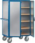 Etagenwagen L1170xB745xH1792mm Gesamt-Trgf.750kg 4Etagen Alublech,m.Flügeltür