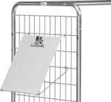 Schreibtafel Stahlbl.m.Papierklammer f.Kommissionierwagen 335xH352mm FETRA